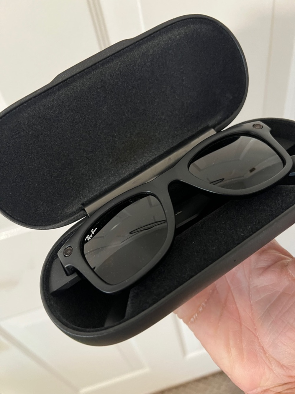 Ray-Ban Matte Black Wayfarer Sunglasses with Dark Lenses